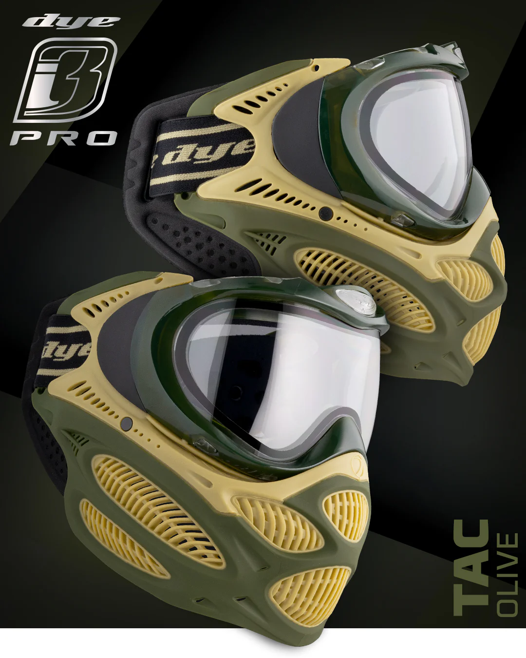 DYE i3 PRO GOGGLE - TAC OLIVE - Image 4