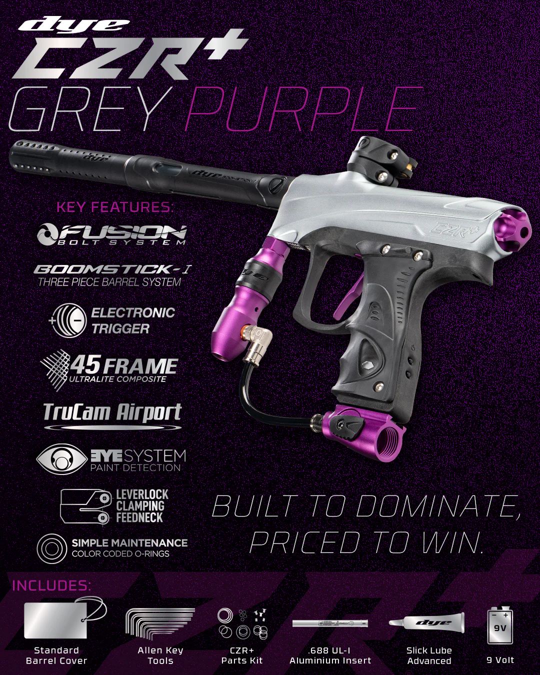 DYE RIZE CZR+ - GREY/PURPLE DUST - Image 4