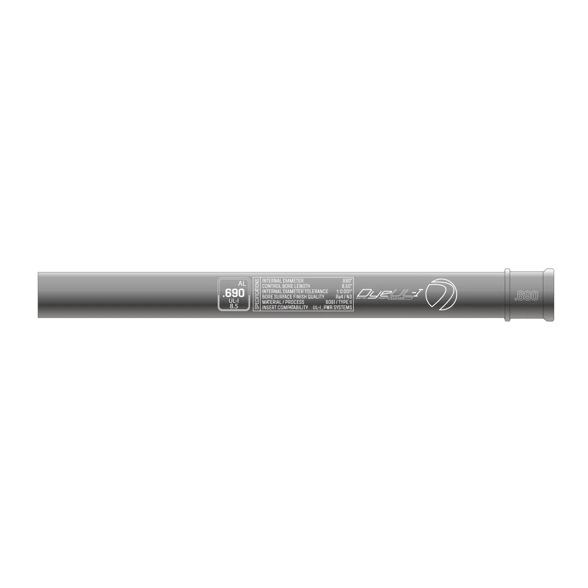 DYE UL-I Barrel Inserts – All Bore Sizes (.676–.692) - Image 10
