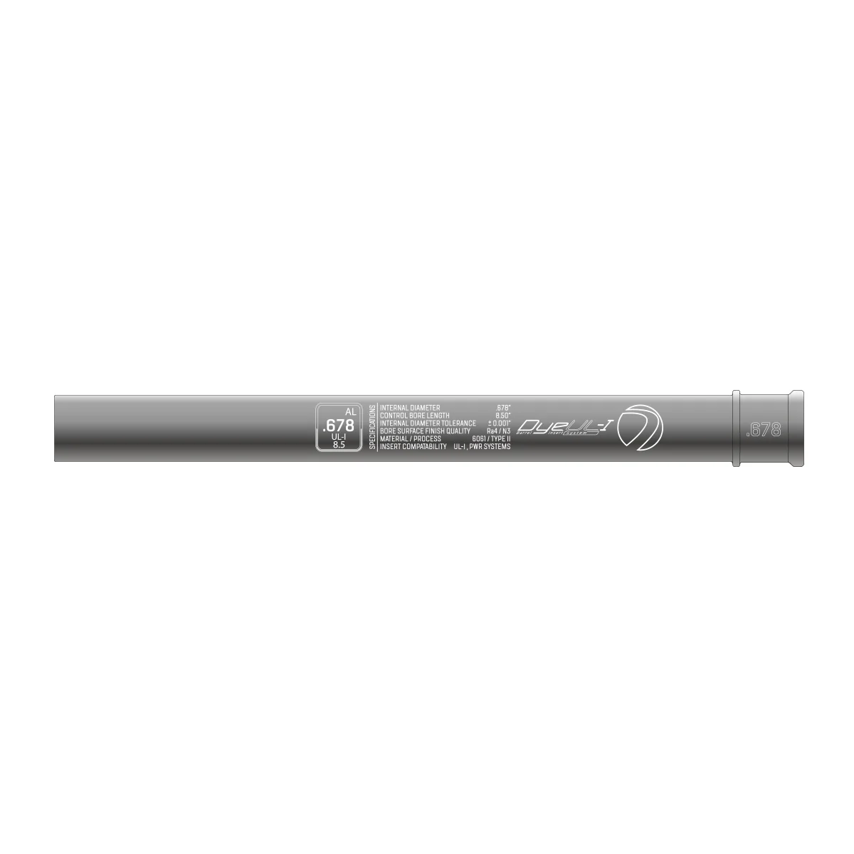 DYE UL-I Barrel Inserts – All Bore Sizes (.676–.692) - Image 4