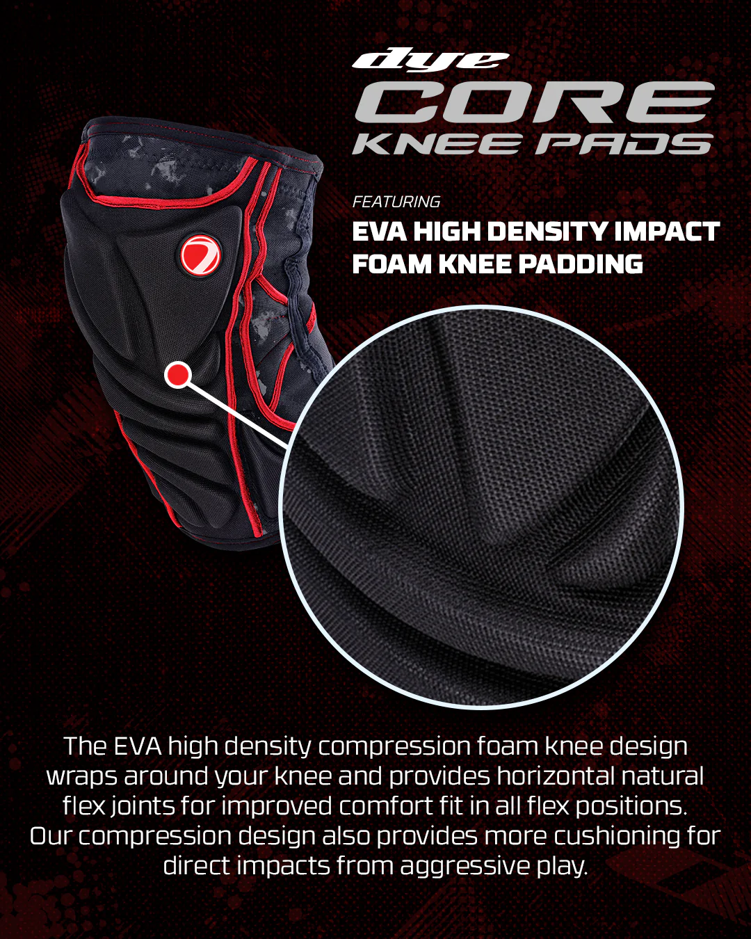 Performance Knee Pads - Dyecam Red - Image 3