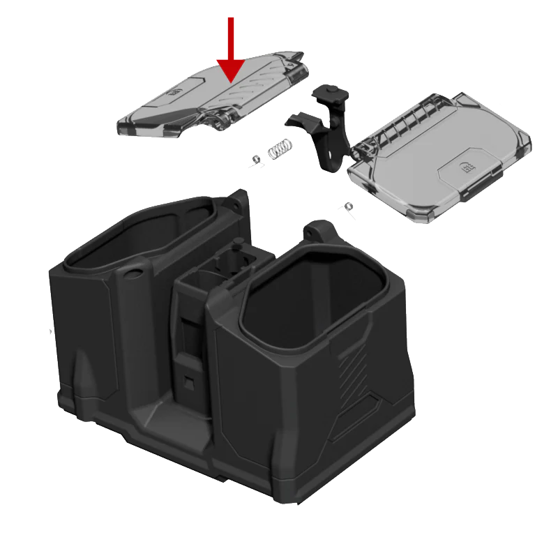 Box Rotor Lid - Tan (Left)