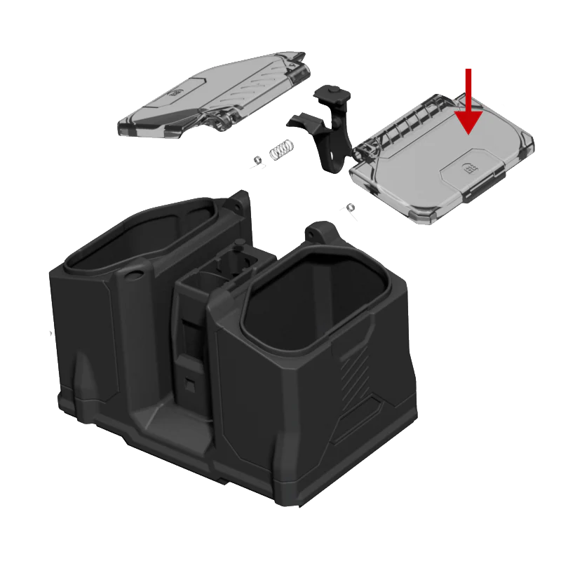Box Rotor Lid - Smoke (Right)